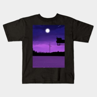 Night Watcher Digital Painting Kids T-Shirt